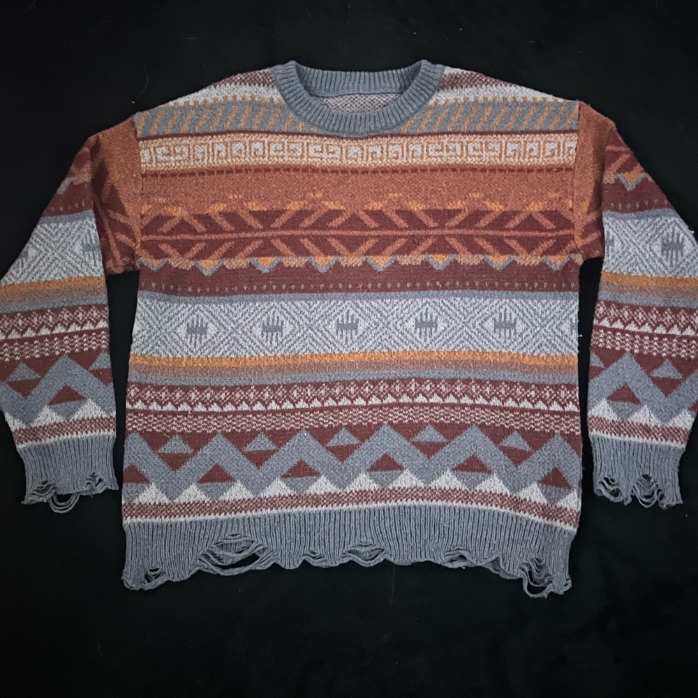 Men's Multicolor Patterned Sweater